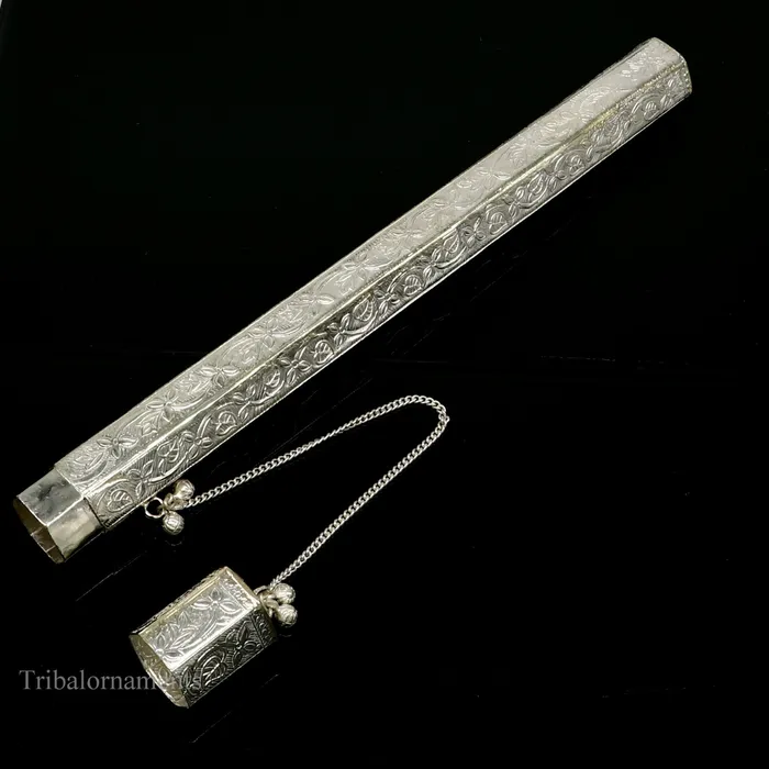 10 Vintage design handmade solid silver incense sticks box holder Agarbatti box trinket box fabulous royal puja temple article su0390 TRIBAL ORNAMENTS Earrings 10 Vintage design handmade solid silver incense sticks box holder Agarbatti box trinket box fabulous royal puja temple article su0390 TRIBAL ORNAMENTS Earrings