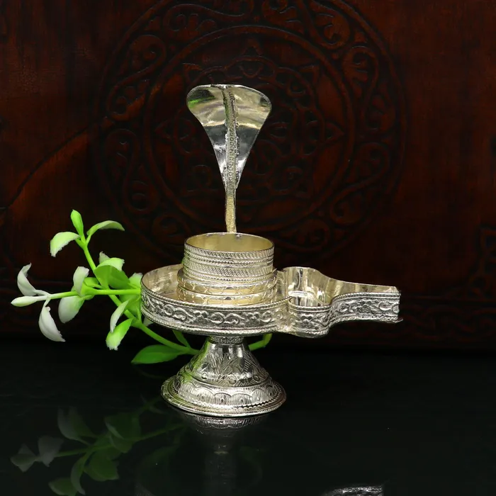 Handcrafted 925 solid silver lord shiva lingam standjalheri use to put shiva lingamhome temple Article awesome handmade article su170 TRIBAL ORNAMENTS Earrings