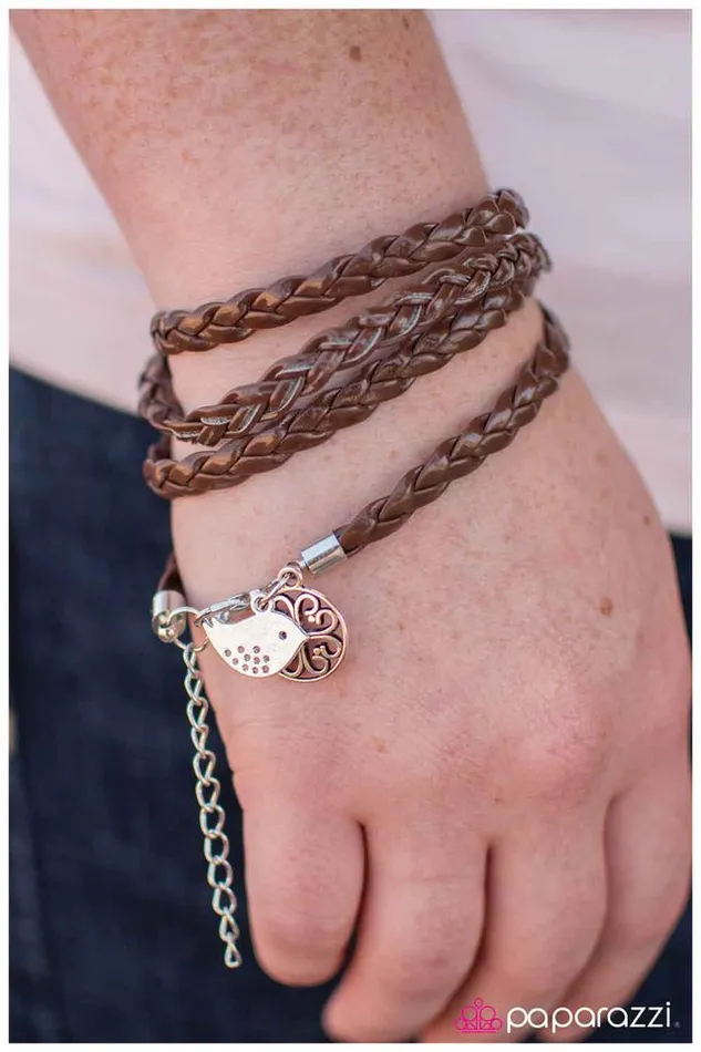 Bracelets Paparazzi Jewelry Paparazzi Bracelet All Wrapped Up Brown