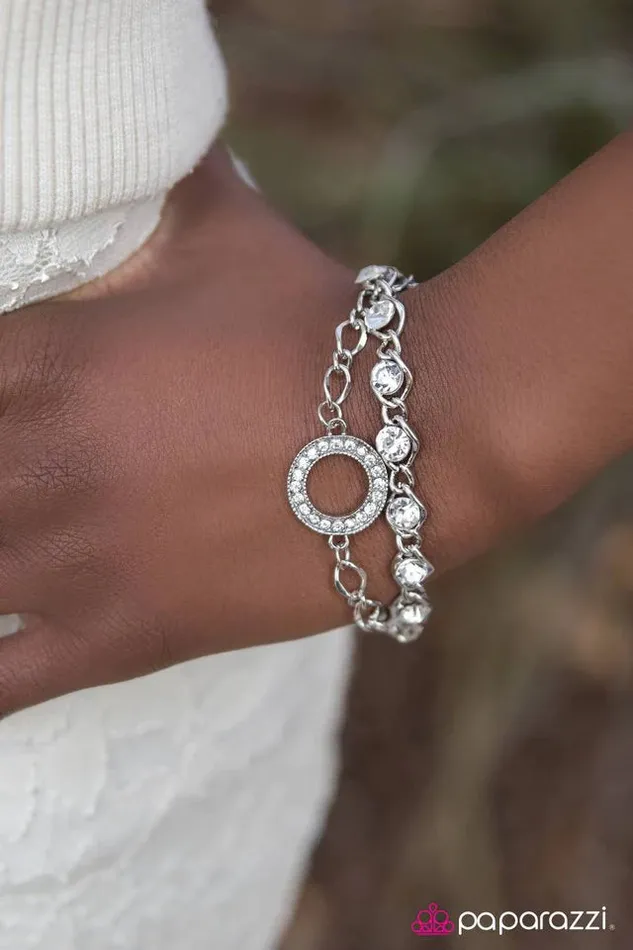 Bracelets Paparazzi Jewelry Paparazzi Bracelet Everyday Shine White