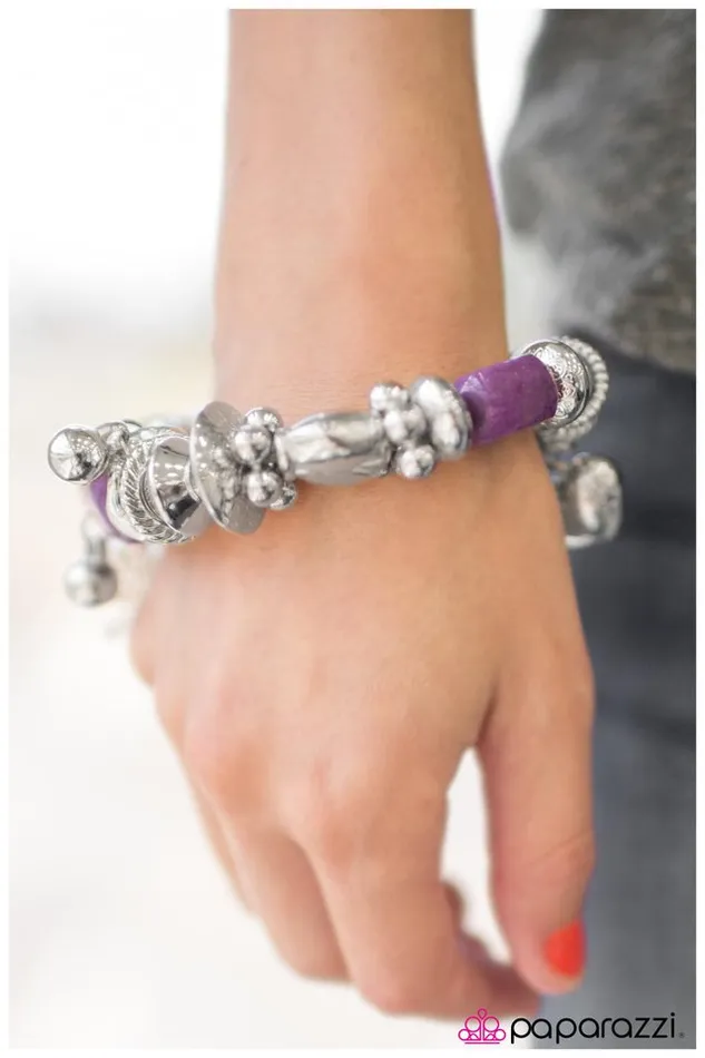 Bracelets Paparazzi Jewelry Paparazzi Bracelet Extending An Invite Purple