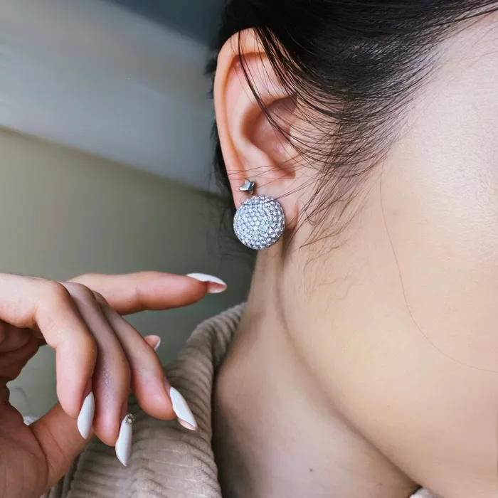 Diamond Source NYC Earrings 18kt Fancy Earrings With 500ct Total Diamonds EAR174000