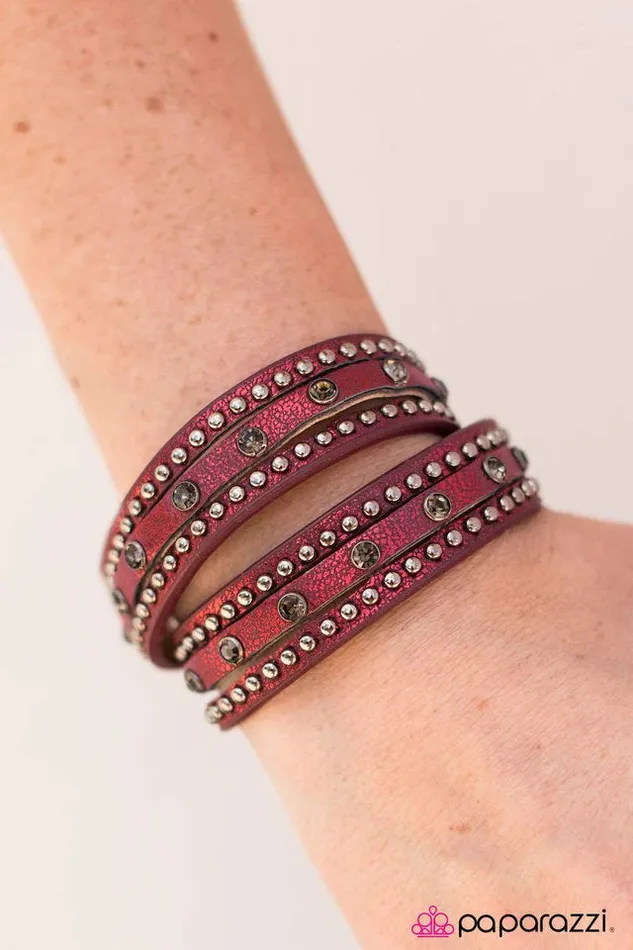 Paparazzi Bracelet No Boys Allowed Red Paparazzi Jewelry Bracelets