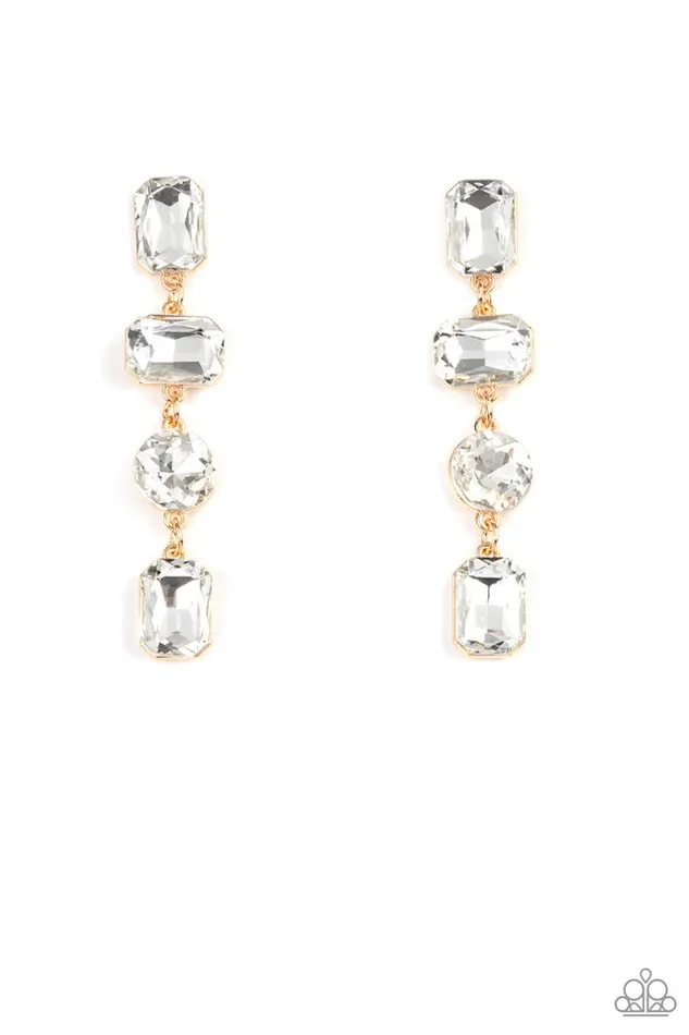 Paparazzi Earring Cosmic Heiress Gold Paparazzi Jewelry Earrings Paparazzi Earring Cosmic Heiress Gold Paparazzi Jewelry Earrings