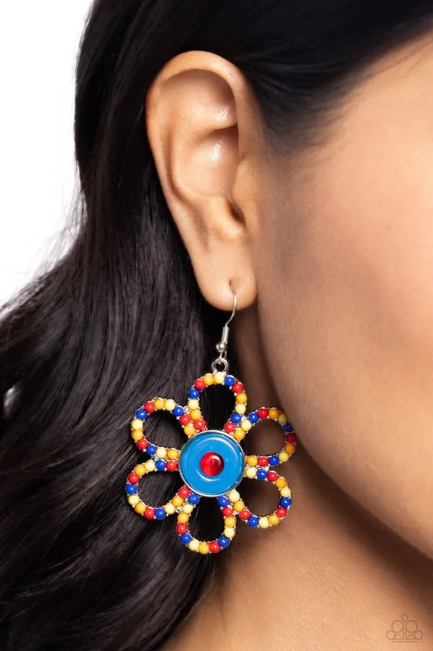 Paparazzi Earring FLOWER Forward Red Paparazzi Jewelry Earrings