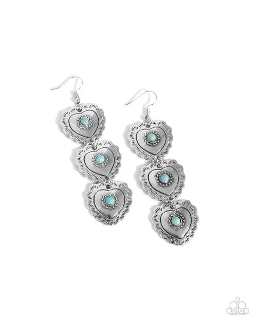 Paparazzi Earring Vintage Allure Blue Paparazzi Jewelry Earrings Paparazzi Earring Vintage Allure Blue Paparazzi Jewelry Earrings