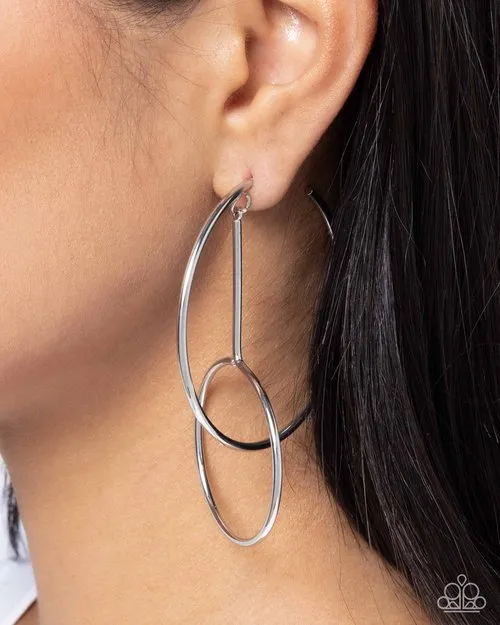 Paparazzi Jewelry Earrings Paparazzi Earring Dreaming of Hoops Silver