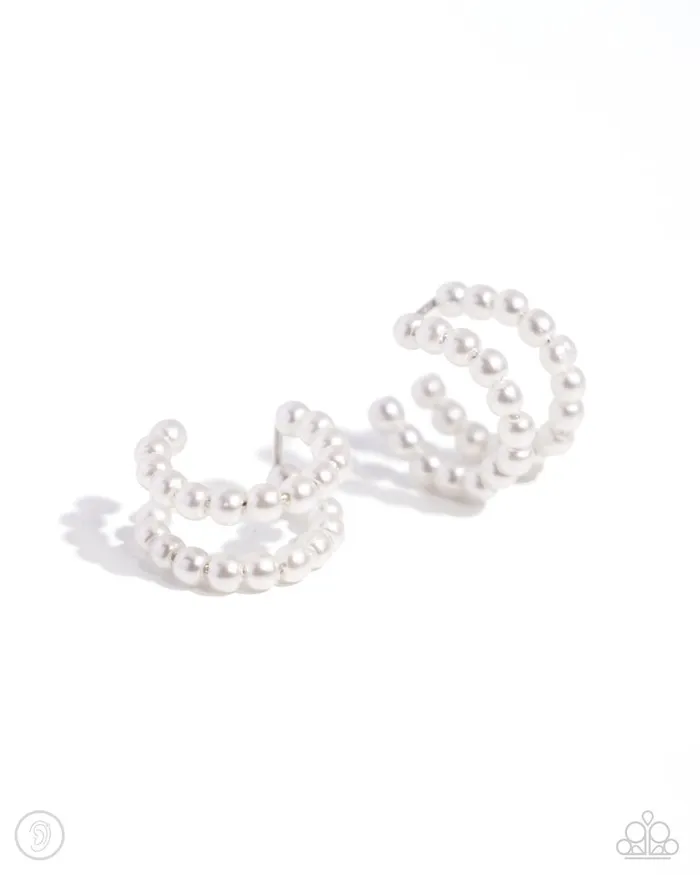 Paparazzi Jewelry Earrings Paparazzi Earring PEARLS Just Want to Have Fun White Paparazzi Jewelry Earrings Paparazzi Earring PEARLS Just Want to Have Fun White