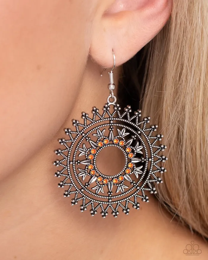 Paparazzi Jewelry Earrings Paparazzi Earring Revel in Radiance Orange