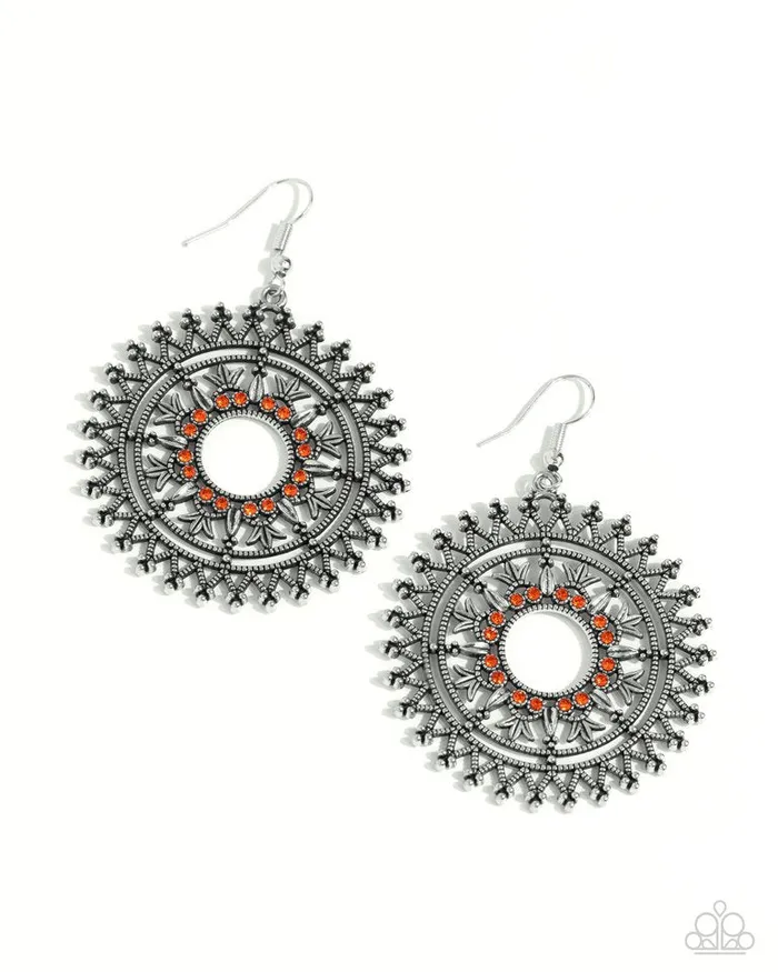 Paparazzi Jewelry Earrings Paparazzi Earring Revel in Radiance Orange Paparazzi Jewelry Earrings Paparazzi Earring Revel in Radiance Orange