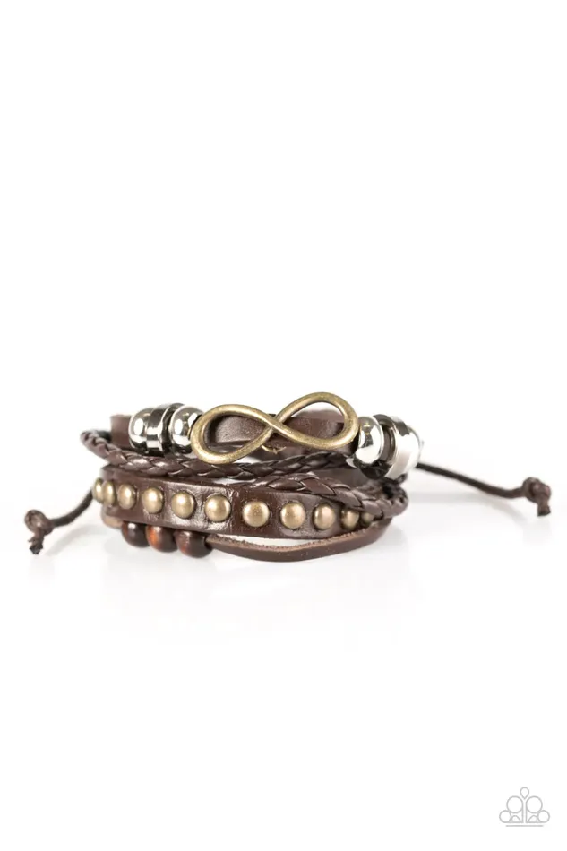 Paparazzi Jewelry Paparazzi Bracelet Infinite Possibilities Brown Bracelets