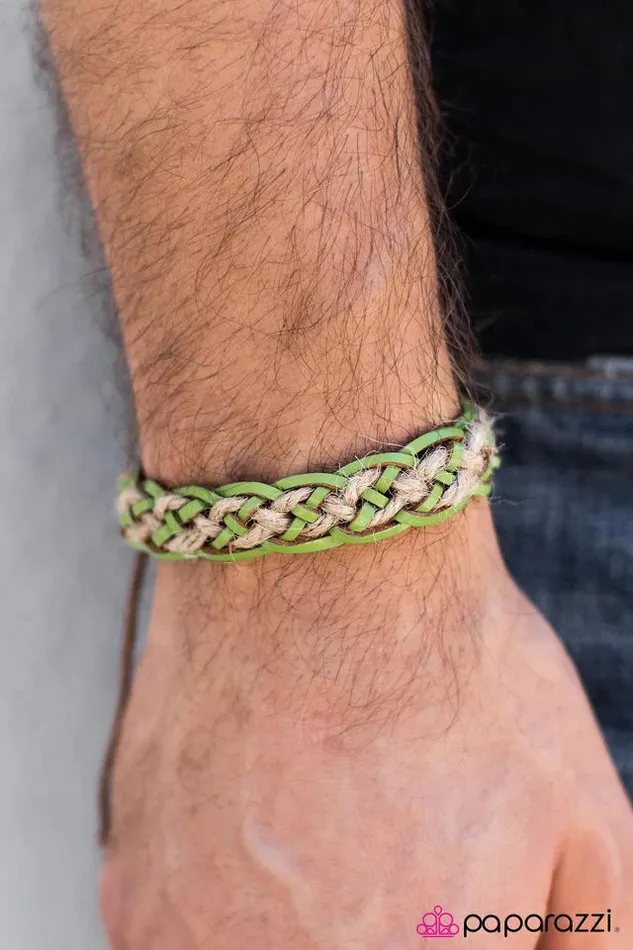 Paparazzi Jewelry Paparazzi Bracelet On Jungle Time Green Bracelets