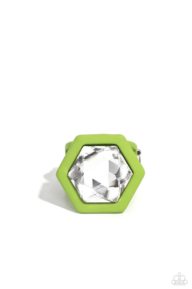 Paparazzi Jewelry Rings Paparazzi Ring Changing Class Green Paparazzi Jewelry Rings Paparazzi Ring Changing Class Green