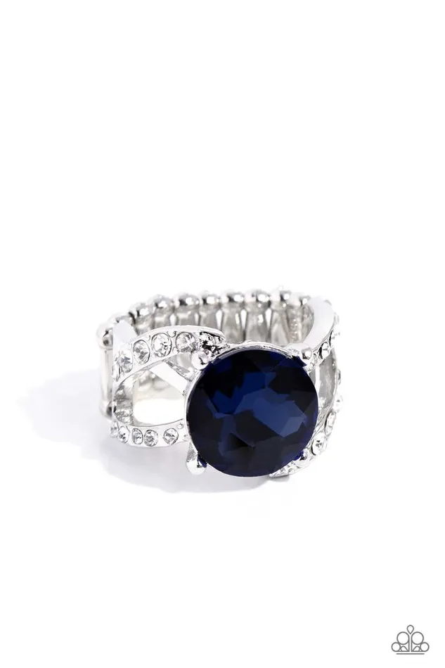 Paparazzi Jewelry Rings Paparazzi Ring Scintillating Swirl Blue Paparazzi Jewelry Rings Paparazzi Ring Scintillating Swirl Blue