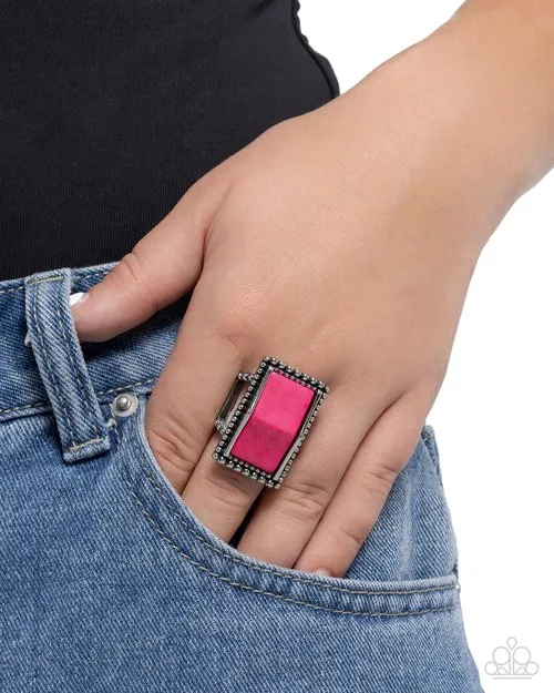 Paparazzi Ring Southwestern Serenity Pink Paparazzi Jewelry Rings