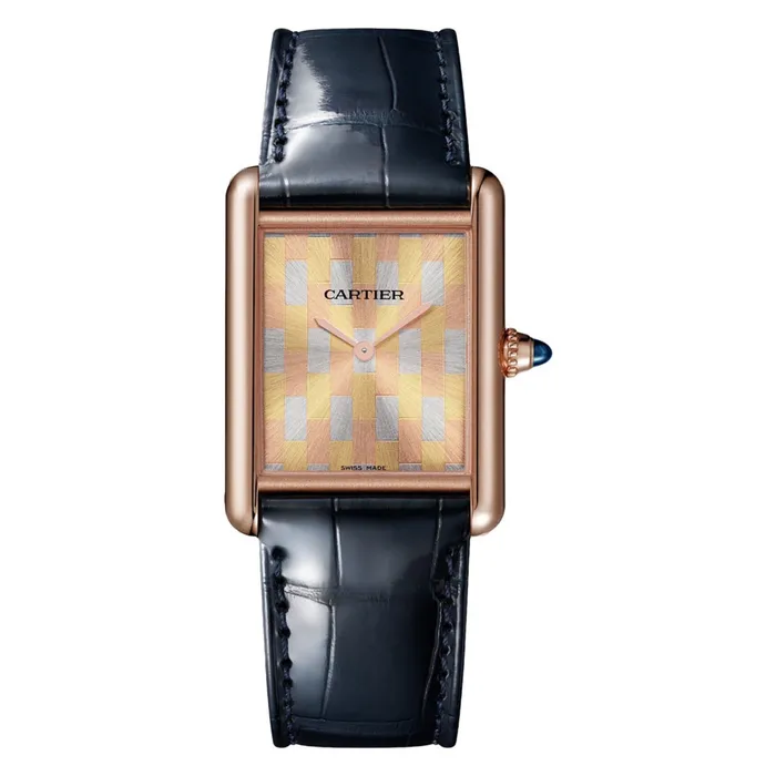 PreStyled Sets Cartier Cartier Tank Louis 337mm Watch Ref WGTA0176 Three GoldBrushed Dial in 18K Rose Gold Case Black Alligator Strap PreStyled Sets Cartier Cartier Tank Louis 337mm Watch Ref WGTA0176 Three GoldBrushed Dial in 18K Rose Gold Case Black Alligator Strap