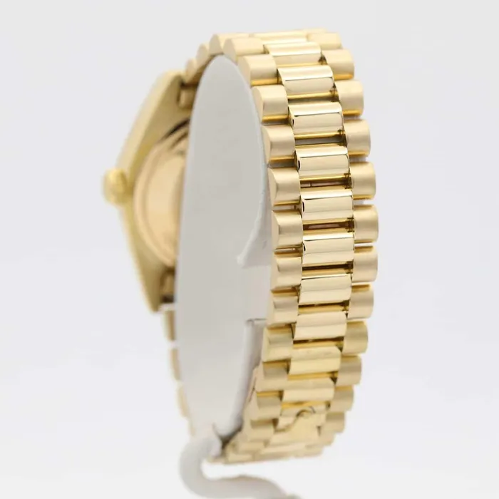 PreStyled Sets Rolex Mens Rolex DayDate 36mm 18k Yellow Gold w Champagne Index Dial 18038