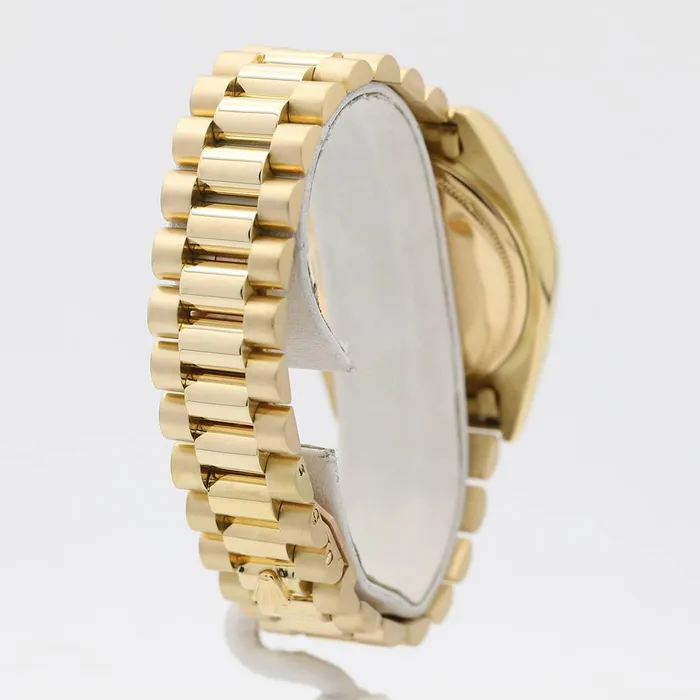 PreStyled Sets Rolex Mens Rolex DayDate 36mm 18k Yellow Gold w Champagne Index Dial 18038