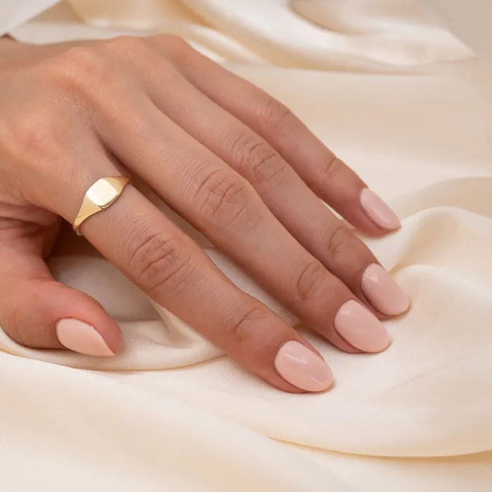 Rings 14k Little Square Signet Ring TheRoseGypsy