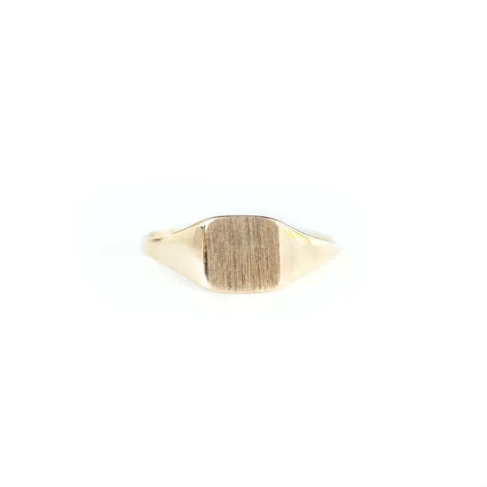 Rings 14k Little Square Signet Ring TheRoseGypsy