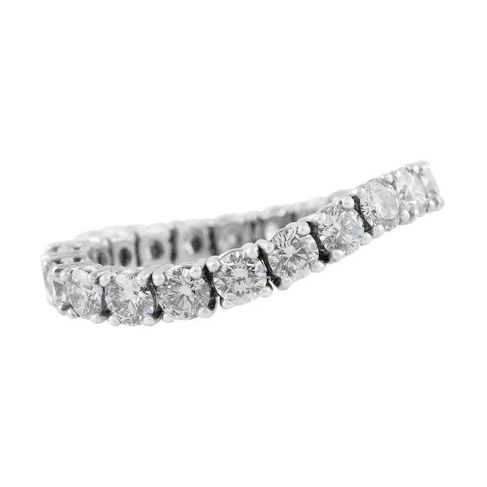 Rings CJ Charles Jewelers Rivire 18K White Gold 299ctw Diamond Flexible Ring