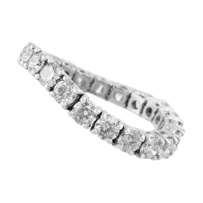 Rings CJ Charles Jewelers Rivire 18K White Gold 299ctw Diamond Flexible Ring