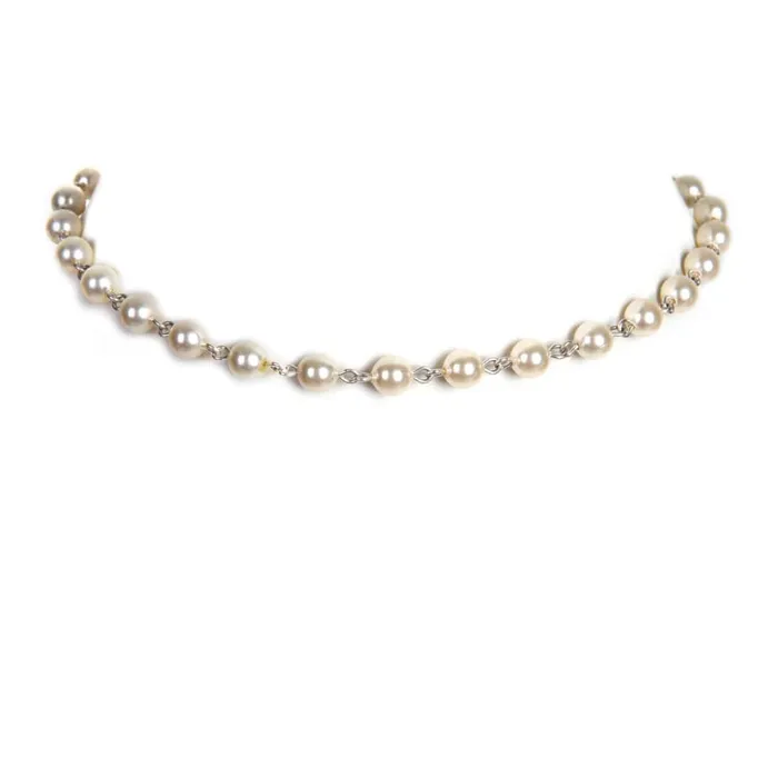 Virgins Saints Angels Earrings Iconic 6mm Cream Pearl Choker