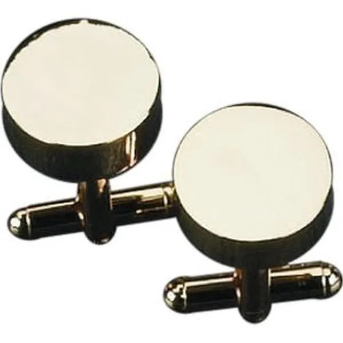Bey Berk PreStyled Sets Bey Berk Gold Plated Round Cufflinks