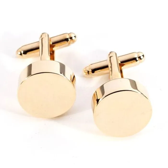 Bey Berk PreStyled Sets Bey Berk Gold Plated Round Cufflinks Bey Berk PreStyled Sets Bey Berk Gold Plated Round Cufflinks