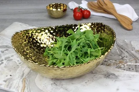 PreStyled Sets Pampa Bay Pampa Bay Golden Millennium Oval Bowl Gold Porcelain PreStyled Sets Pampa Bay Pampa Bay Golden Millennium Oval Bowl Gold Porcelain