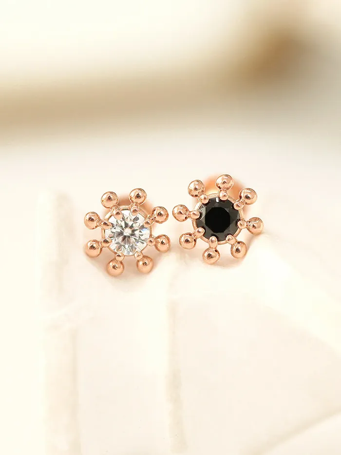 14K Gold Wheel Cubic Labret Piercing 18G16G MinimalBijoux PreStyled Sets