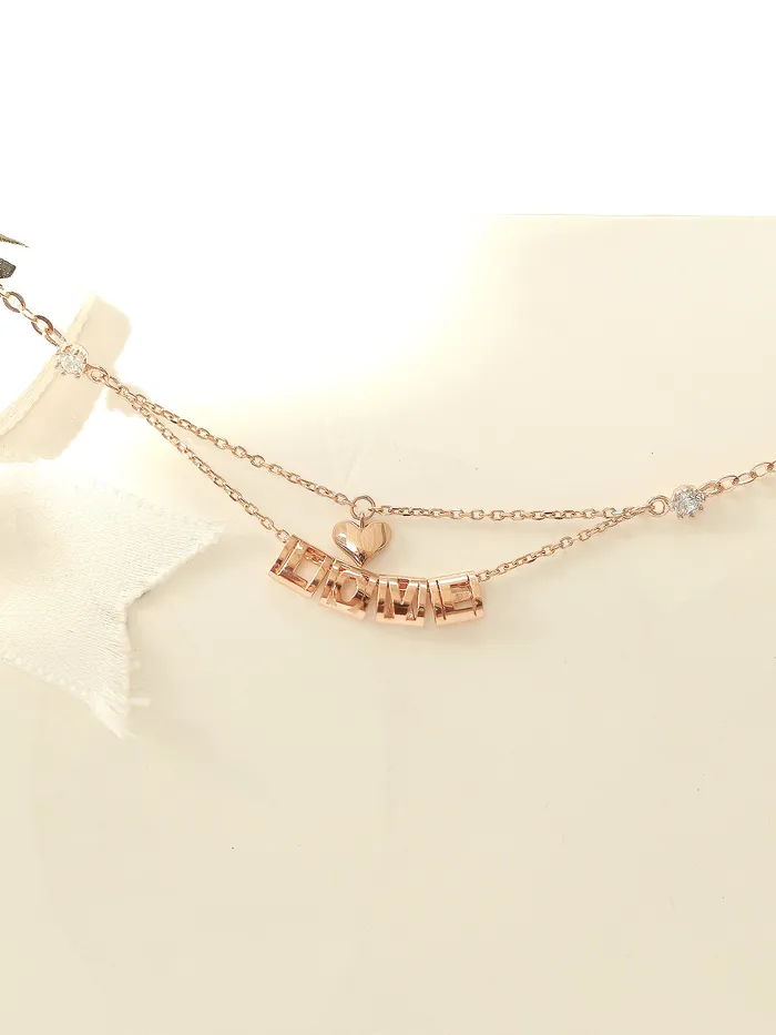 MinimalBijoux 14K 18K Gold Love Heart Chain Anklet PreStyled Sets