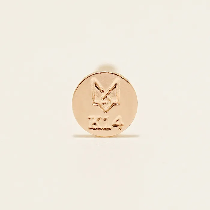 MinimalBijoux PreStyled Sets 14K Gold Moissanite Eco Internally Threaded Labret Piercing 18G16G
