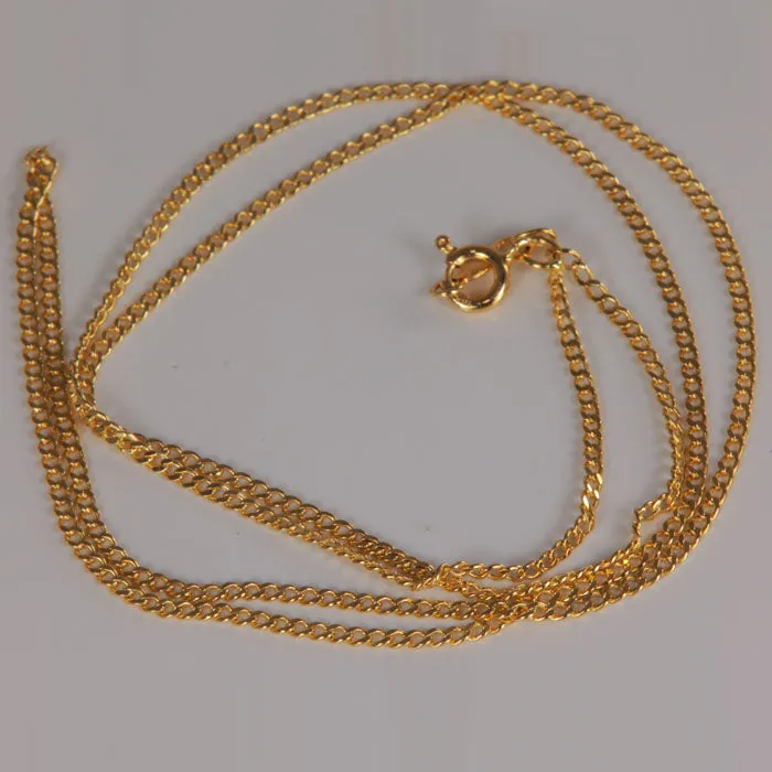 Moriartys Gem Art PreStyled Sets 14K Yellow Gold Curb Link Chain 20