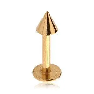Tulsa Body Jewelry PreStyled Sets 14g Spiked Gold Labret