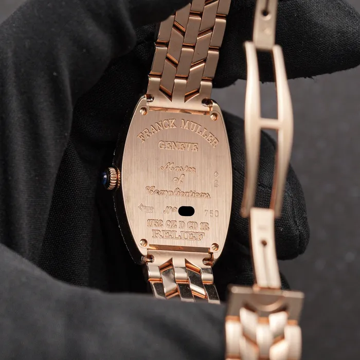 Franck Muller Cintree Curvex Rose Gold Ladies 1752QZDCD Franck Muller Earrings