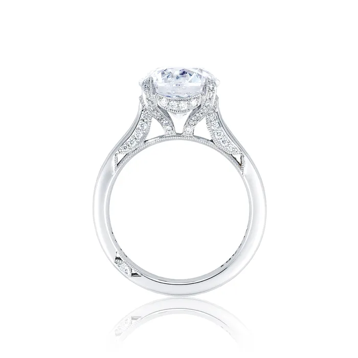 International Diamond Center Rings Tacori Platinum RoyalT Round Diamond Engagement Ring Setting 022 CTW