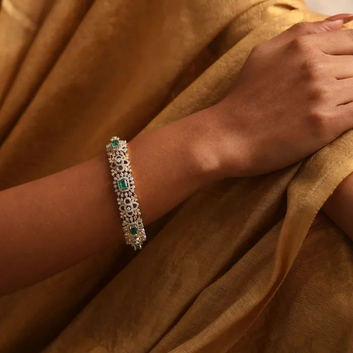 Malini CZ Silver Bangles SILVER Rings