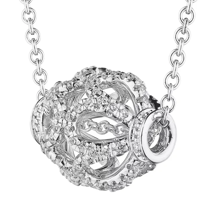 PreStyled Sets Shop IDC estore Verragio Devotion Diamond Slide Rose Bead Pendant 18K Gold 035CTW