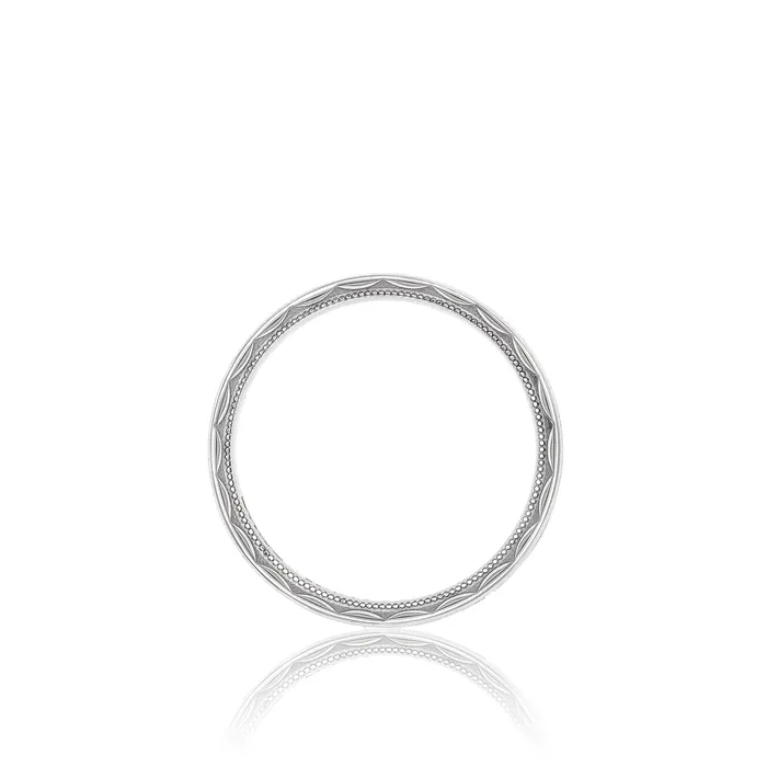 Rings Tacori 18k White Gold 7mm Sculpted Crescent Wedding Band International Diamond Center