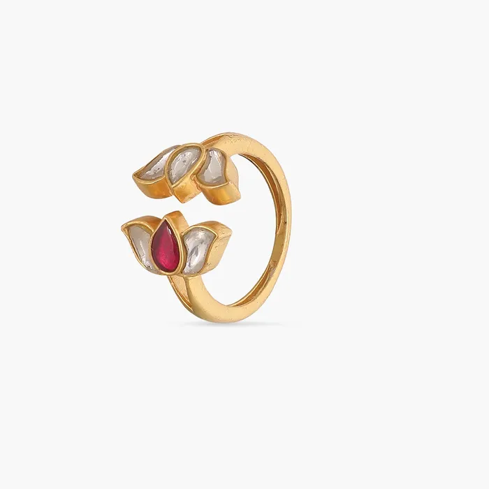 SILVER Taamara Kempu Jadau Silver Finger Ring Rings