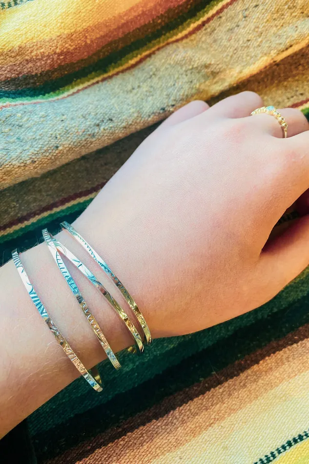 Thunderbird Jewelry Necklaces Navajo Sterling Stamped Stacking Cuff Bracelets