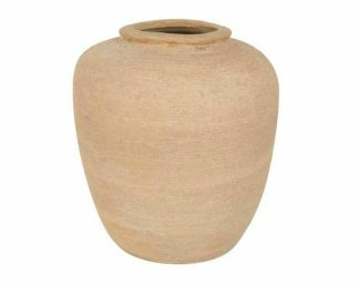 Vases & Planters | 12″ Novogratz Beige Ceramic Vase Home Decor Vases & Planters