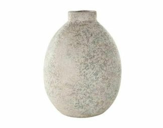 Vases & Planters | 14″ Beige Ceramic Antique Textured Vase Home Decor Vases & Planters